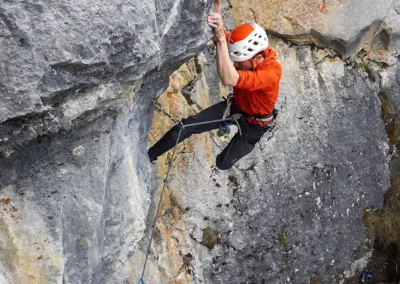 Climber at Getaway Wall