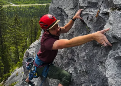 Climber at Getaway Wall