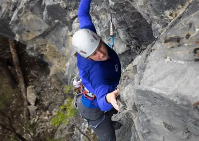 Climber at Getaway Wall